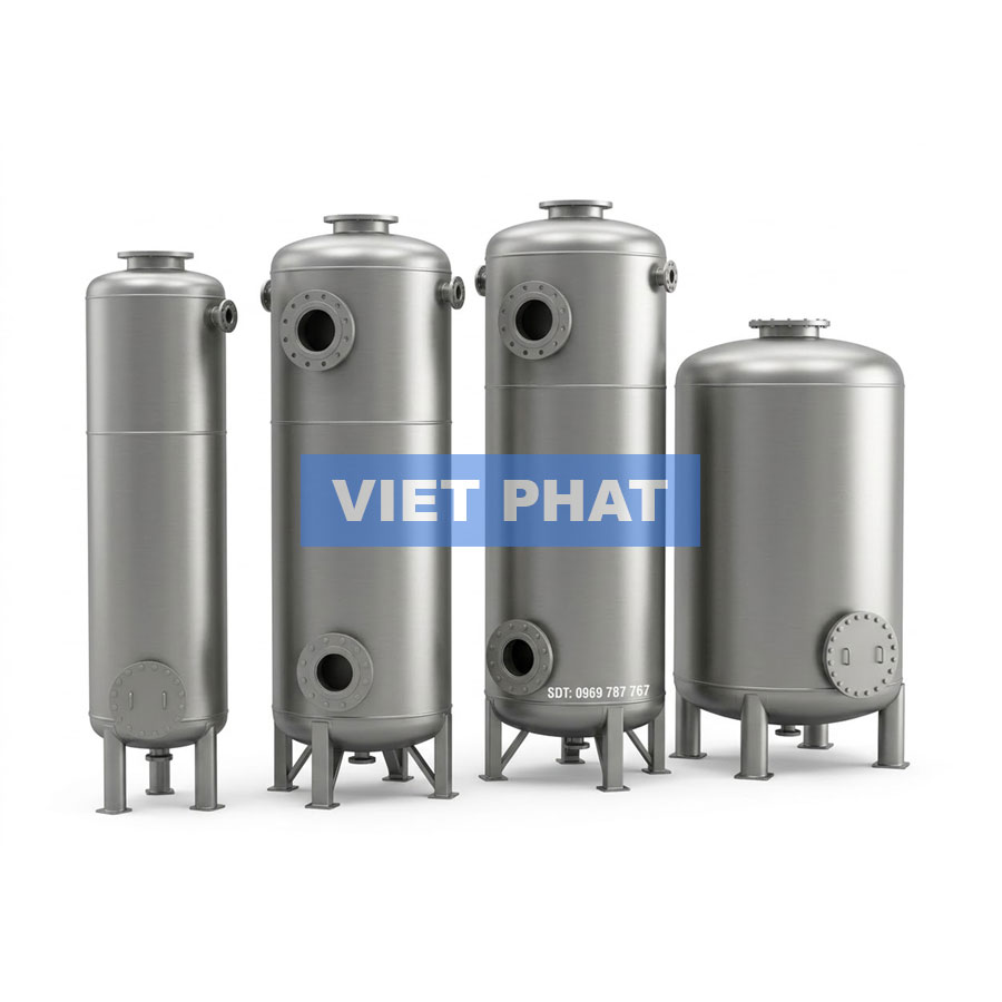 Bình lọc áp lực inox Việt Phát