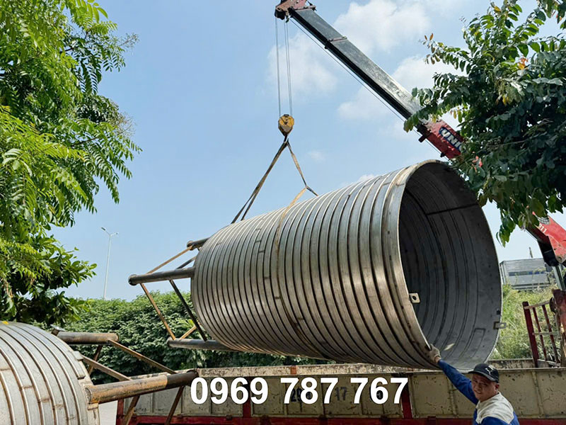 Bồn gia nhiệt Việt bao hơi Phát